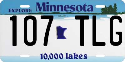 MN license plate 107TLG