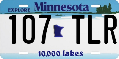 MN license plate 107TLR