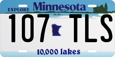 MN license plate 107TLS