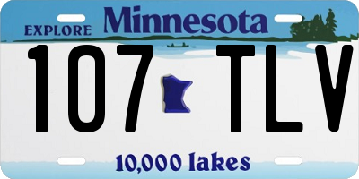 MN license plate 107TLV