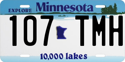 MN license plate 107TMH