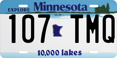 MN license plate 107TMQ