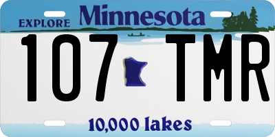 MN license plate 107TMR