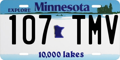 MN license plate 107TMV