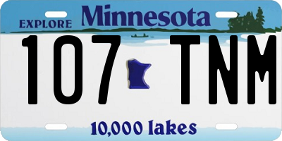 MN license plate 107TNM