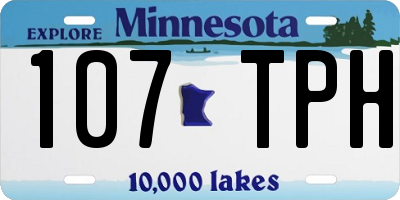 MN license plate 107TPH