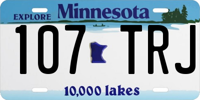 MN license plate 107TRJ