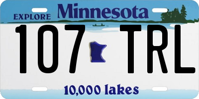 MN license plate 107TRL