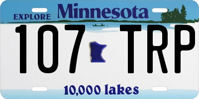 MN license plate 107TRP