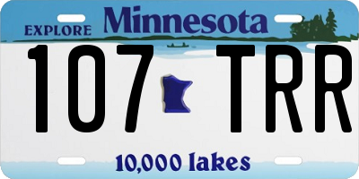 MN license plate 107TRR