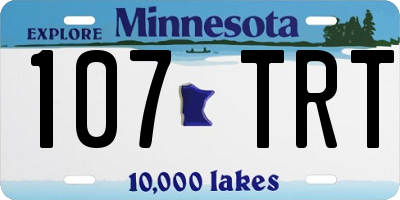 MN license plate 107TRT
