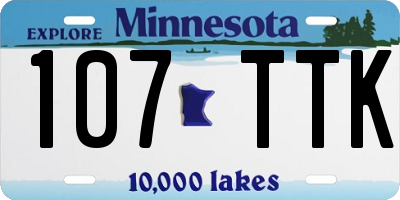 MN license plate 107TTK
