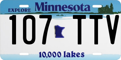 MN license plate 107TTV