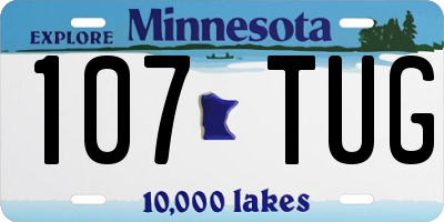 MN license plate 107TUG