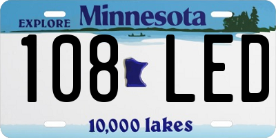 MN license plate 108LED