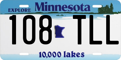 MN license plate 108TLL