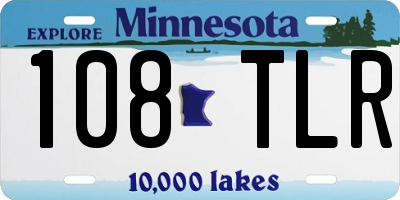 MN license plate 108TLR