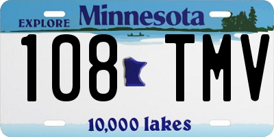 MN license plate 108TMV