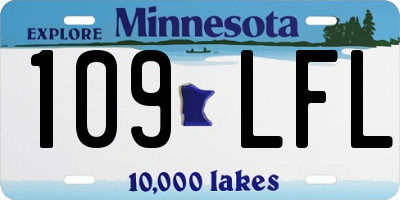 MN license plate 109LFL