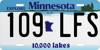 MN license plate 109LFS