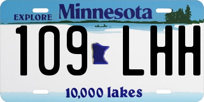 MN license plate 109LHH