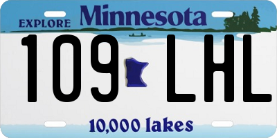 MN license plate 109LHL
