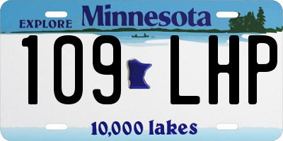 MN license plate 109LHP