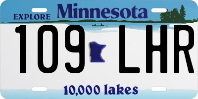MN license plate 109LHR