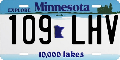 MN license plate 109LHV