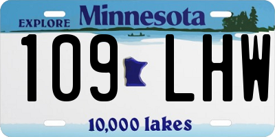 MN license plate 109LHW