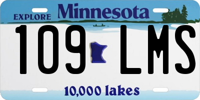 MN license plate 109LMS
