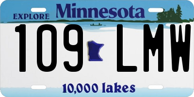 MN license plate 109LMW