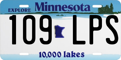 MN license plate 109LPS