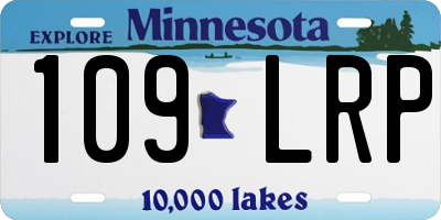MN license plate 109LRP
