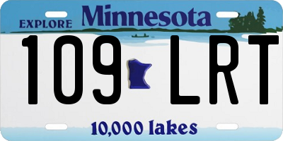 MN license plate 109LRT