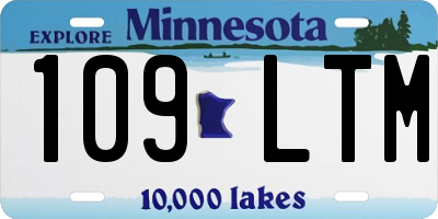 MN license plate 109LTM