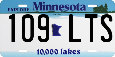 MN license plate 109LTS