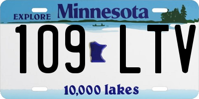 MN license plate 109LTV