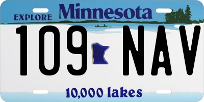 MN license plate 109NAV