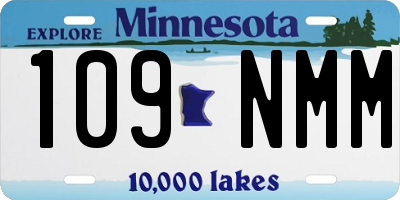 MN license plate 109NMM