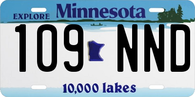 MN license plate 109NND