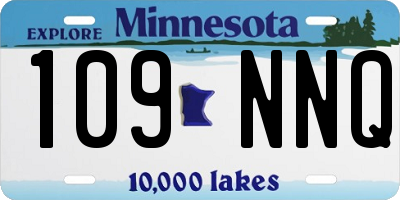 MN license plate 109NNQ