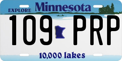 MN license plate 109PRP