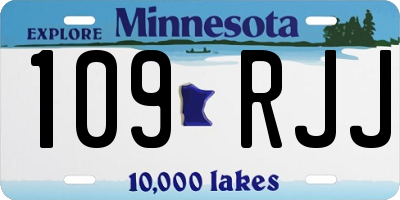 MN license plate 109RJJ