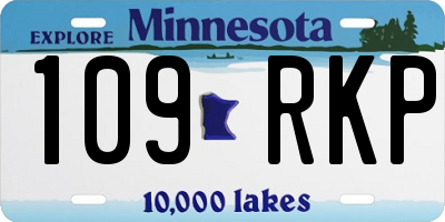 MN license plate 109RKP