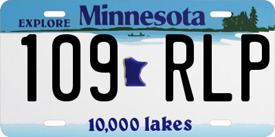 MN license plate 109RLP