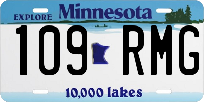 MN license plate 109RMG