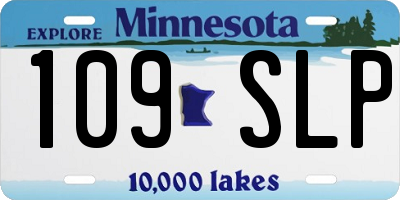 MN license plate 109SLP