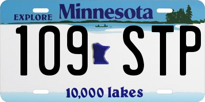 MN license plate 109STP