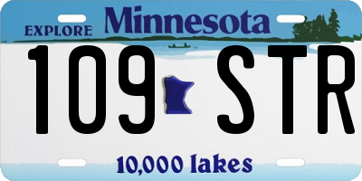 MN license plate 109STR